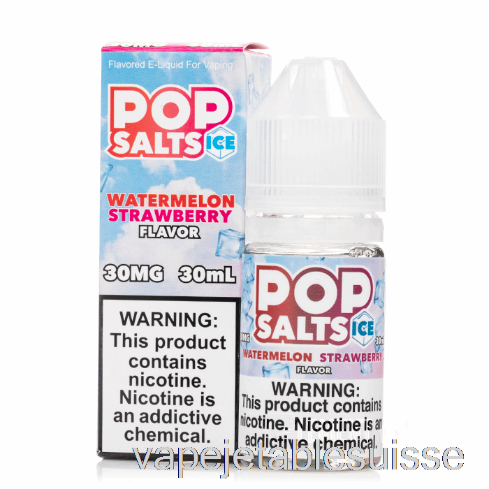 Vape Suisse Glace Pastèque Fraise - Pop Sels - 30ml 30mg